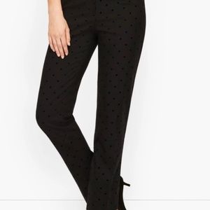 TALBOTS HAMPSHIRE ANKLE PANTS - HEART PRINT